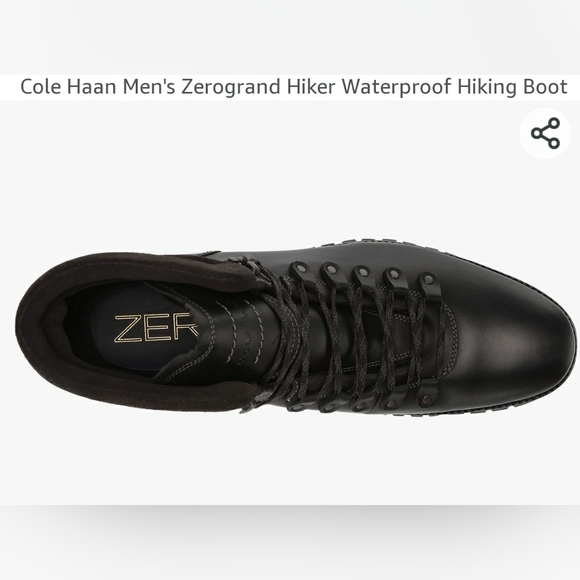 COLE HAAN MENS ZEROGRAND LEATHER WATERPROOF HIKING BOOTS, CHOOSE SZ/COLOR - Picture 6 of 11